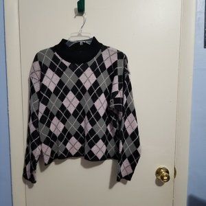 De Rotchid M Dimonads Black, Pink, Gray Knitted Sweater